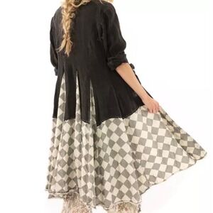 Magnolia Pearl RARE Long Tristan Jacket Overcoat w/ Checkered Skirt NWOT DIY